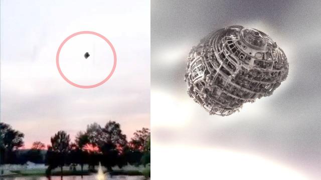 Strange black UFO spotted in Oklahoma, USA, July 2023 ????