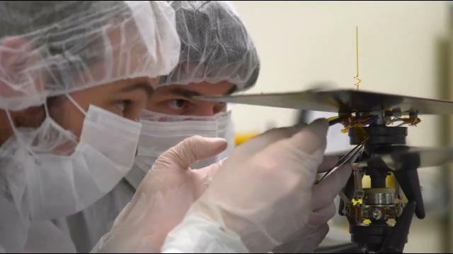 Ingenuity helicopter on Mars carrying piece of Wright Brothers plane