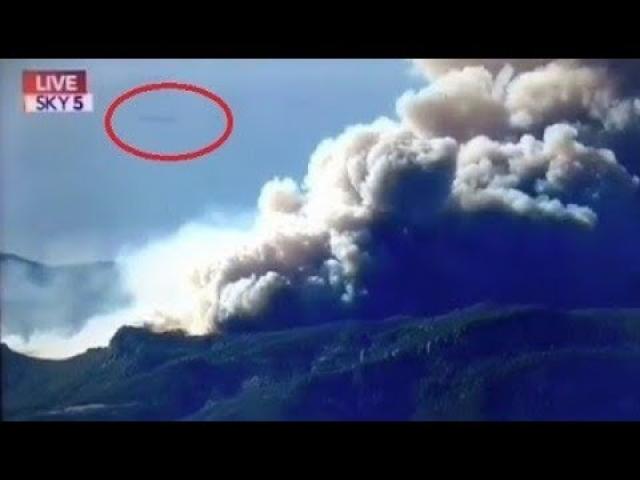 Giant UFO Captured By KTLA News Network 5 During California Fire Cover