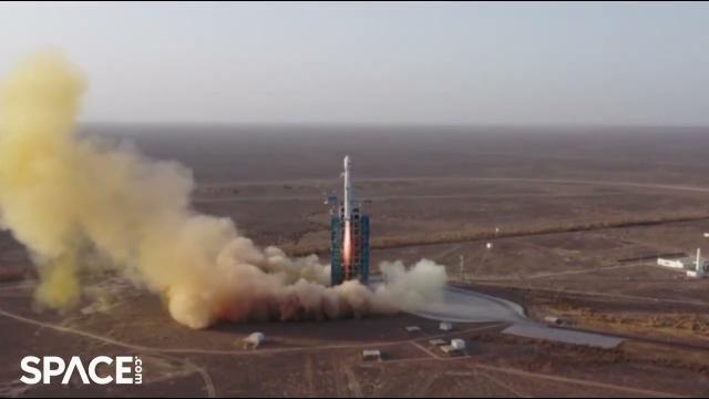 China launches new Earth-observation satellite, rocket sheds tiles!