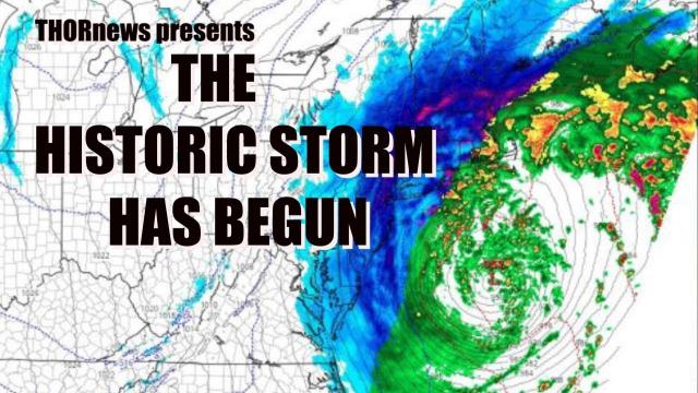The Historic East Coast storm has Begun & will be VERY NASTY.