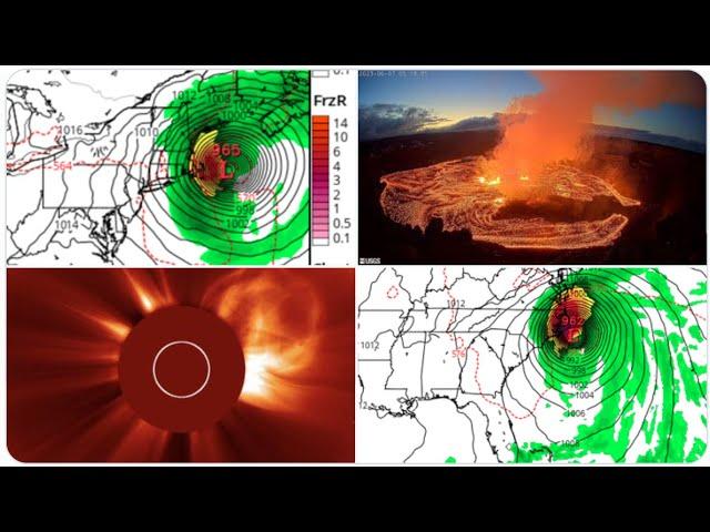 RED ALERT! New England USA Hurricane Lee might be headed your way! & Pele erupts. Again.