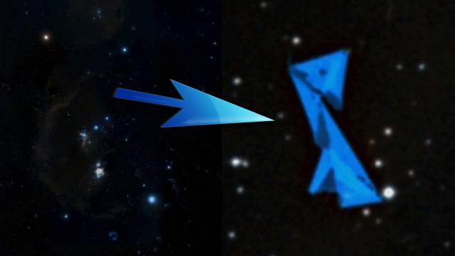 WAS A GIANT UFO OR ALIEN STRUCTURE FOUND IN THE ORION CONSTELLATION? PYRAMIDS ON MARS??