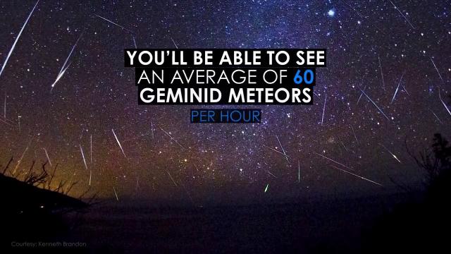 This Year's Geminid Meteor Shower Looks to be Stellar!