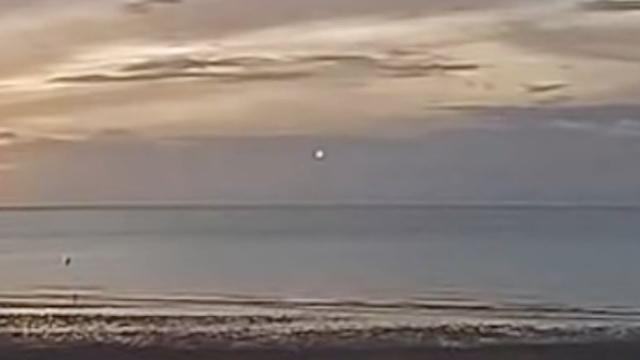 Fast Moving UFO Caught on Live Webcam over Saint Ives Bay in Cornwall, England (UK)