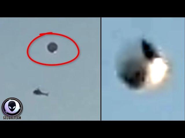 Helicopter CIRCLES Mystery "Sphere" Over LA! 9/2/17