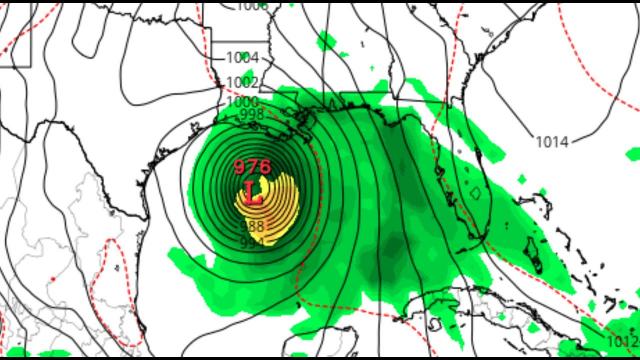 Cristobal FLOOD breakdown for Florida Louisiana Mississippi Alabama Georgia & Arkansas