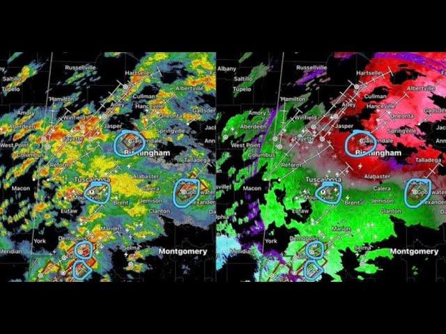 Dangerous Multiple Tornado Outbreak happening in Alabama right now in this 40 hour storm widow.