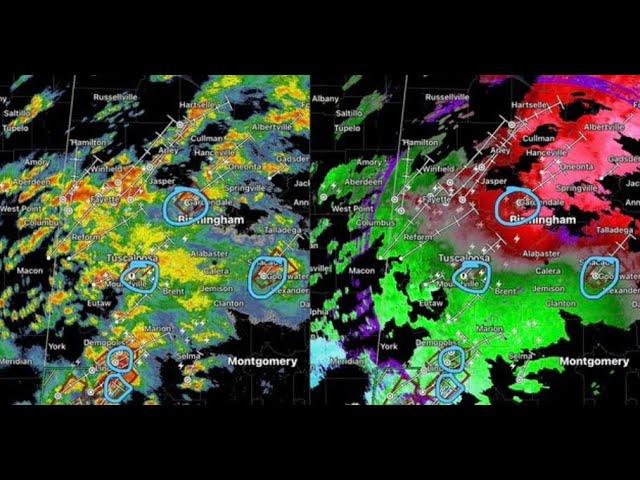 Dangerous Multiple Tornado Outbreak happening in Alabama right now in this 40 hour storm widow.