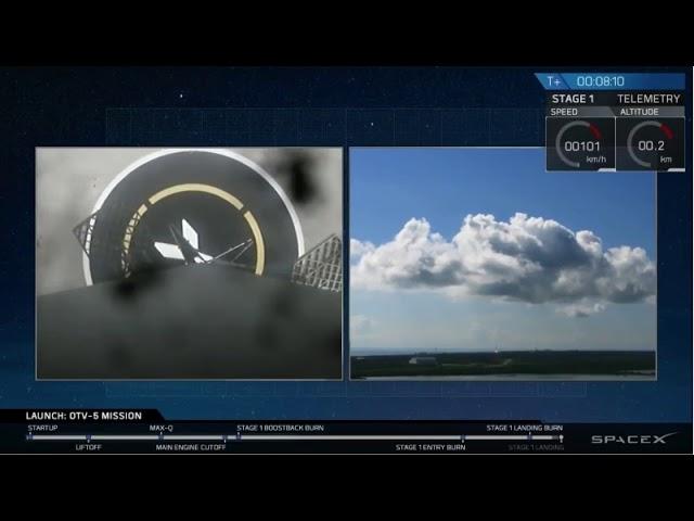 SpaceX Lands First Stage After Launching X-37B Space Plane
