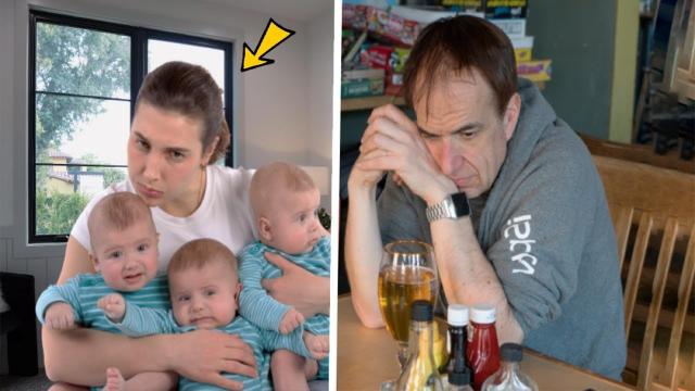 Man Leaves Wife And Triplets After DNA Test - Years Later He Turns Pale When He Sees Them