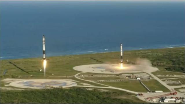 Relive SpaceX Falcon Heavy's 2nd launch and landings on 2nd anniversary