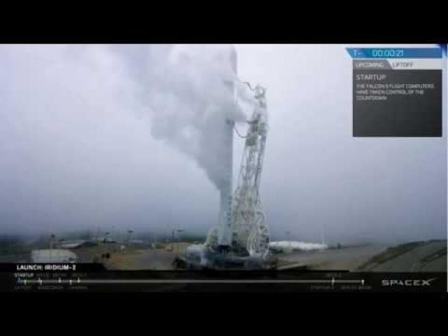 SpaceX Launches Through Fog