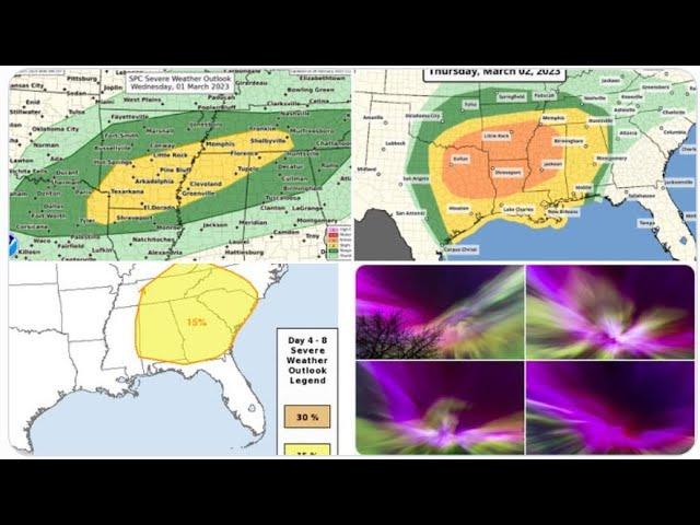 Red Alert! 72 Hours of Severe Weather starts tomorrow from Dallas to Florida! More California Storms