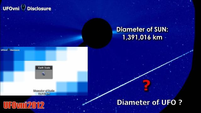 Huh! Diameter Of UFO ? Near The SUN, Jan 16, 2019