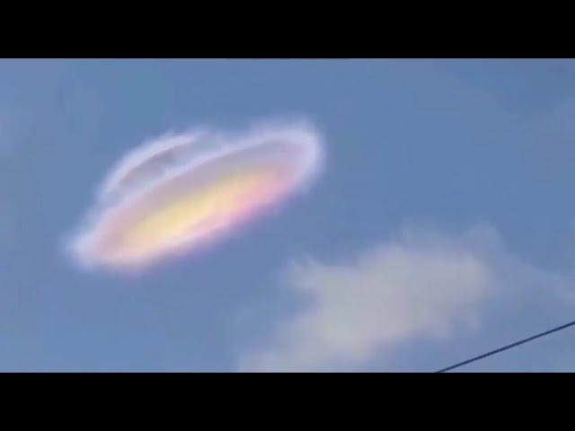 Alien spaceship disguised as a cloud filmed in the UK