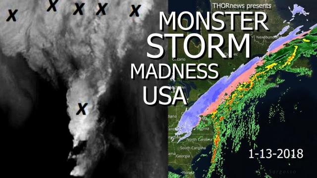 Demon Face Monster Storm USA causes Rapid Spike Ice Jams + More Cali Rain Troubles