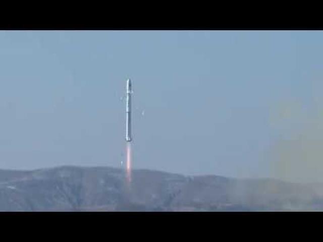 China's Rocket 'Cries' Ice While Launching 9 Satellites