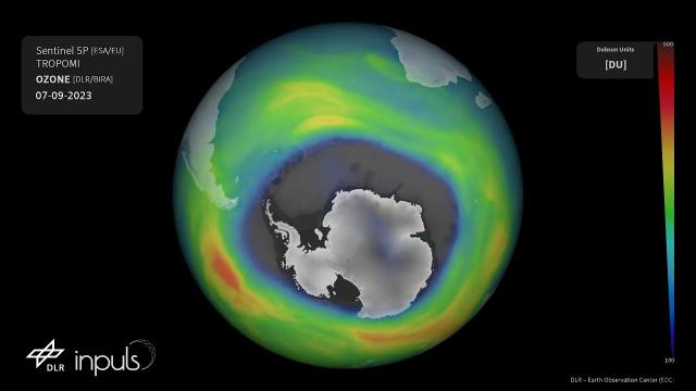 Ozone hole over Antartica is one of biggest ever in 2023 - See animations of it!