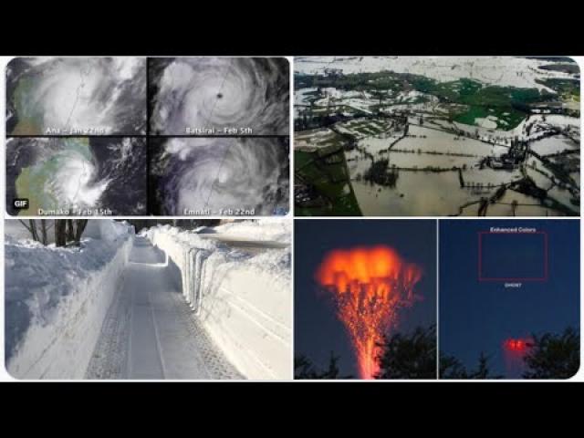 Ice across* the USA! Massive floods in Australia! 12 ft of Snow Japan!  Stocks Crash! Green Ghosts!