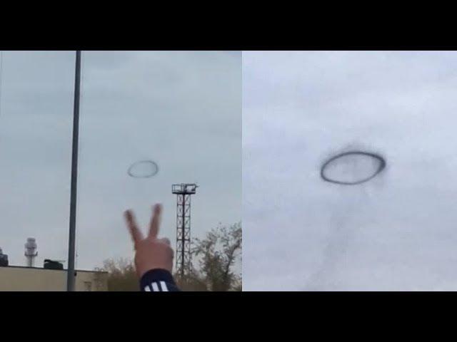 Cloaked UFO Ring Appears in the Sky Above Moscow
