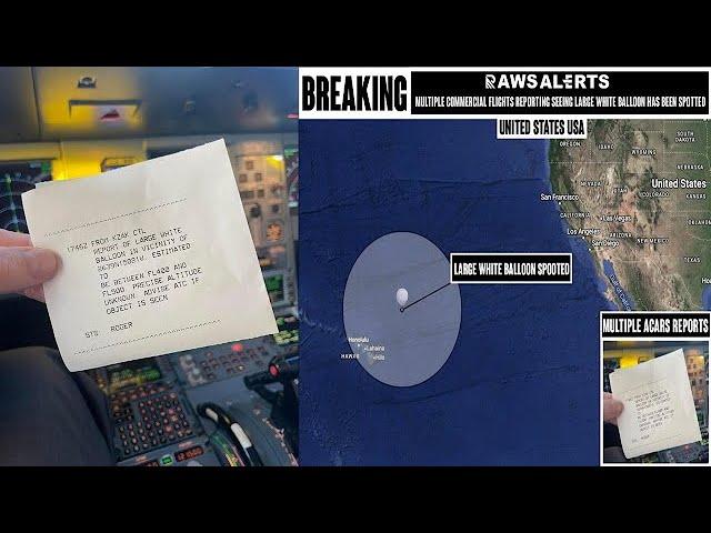 Another large balloon has been spotted near Honolulu, Hawaii