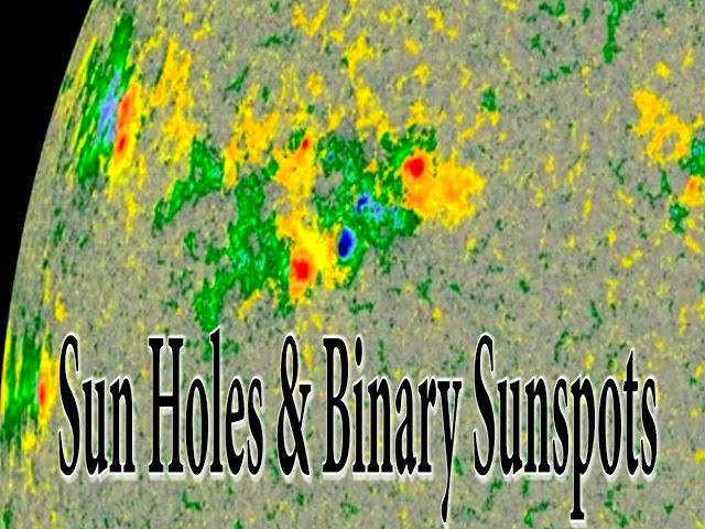 Hey look, Sun Holes & Binary Sunspots