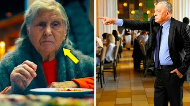 Manager Kicks Old Woman Out Of Restaurant – Then He Suddenly Discovers Who She Really Is