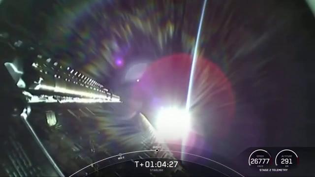 Sun, Earth and SpaceX Starlink deploy in awesome view from space