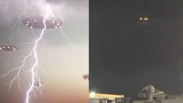 UFO Lights inside a Thunderstorm in Carlsbad, New Mexico, Aug 2022 ????