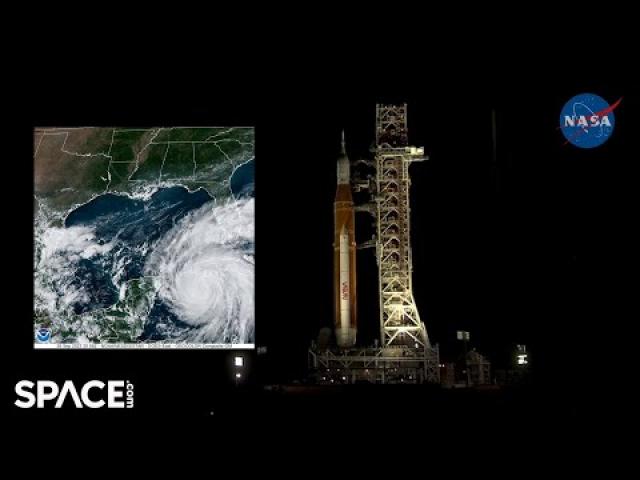 Hurricane Ian forces NASA to rollback Artemis 1 rocket - Time-lapse