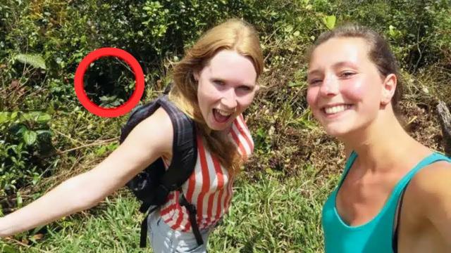 Cousins Take Selfie In Forest, Then They Notice What Is Hiding In The Bushes