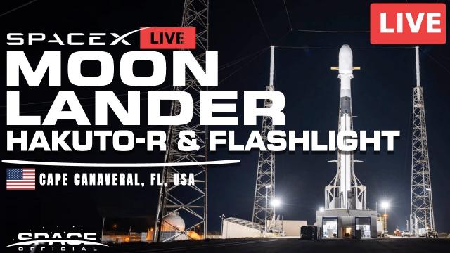 LIVE: SpaceX to Launch ispace Moon Lander • Hakuto-R Mission 1 & CubeSat