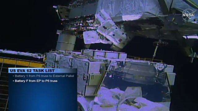 2nd All-Woman Spacewalk - Moving Batteries Outside Space Station