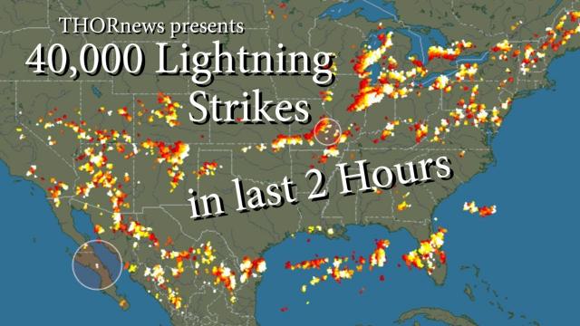 40,000 Lightning Strikes in last 2 Hours & Lots of Rain - Weird Weather Watch