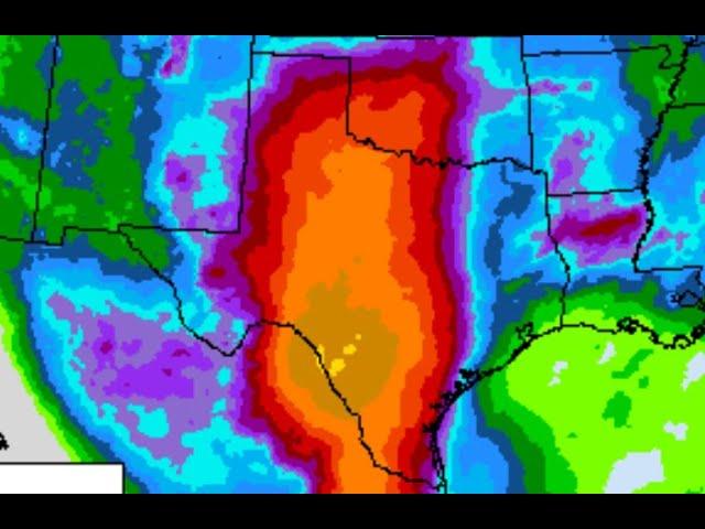 RED ALERT! Over a Foot of Rain coming to Texas! Canadian Tornado Warning & Lots of USA severe wx.