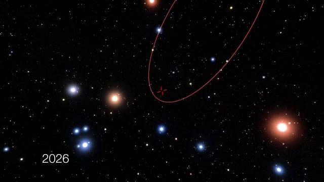 Star Passes Close To Milky Way's Supermassive Black Hole - Artist Impression Video