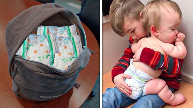 Boy Brings Diapers To School Every Day - Parents Bursts Into Tears When Realizing Why