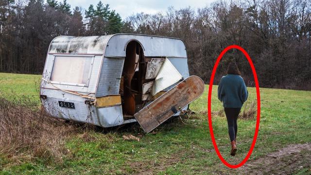 Dad Notices Daughter Goes to Abandoned Trailer Park Every Night and Follows Her