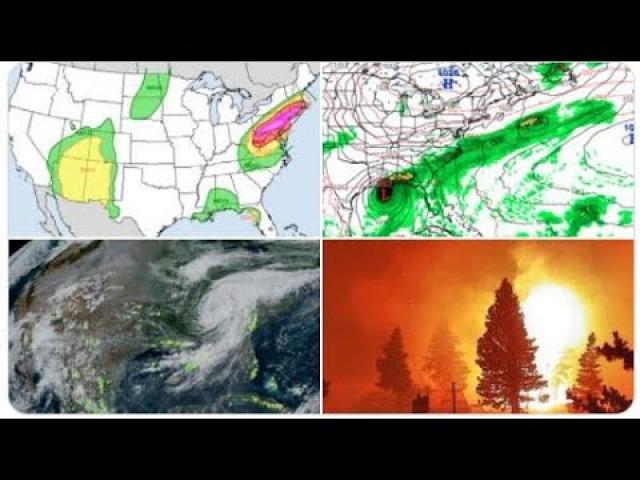 Red Alert! Major flooding for NE & SW! Hurricane WATCH Sept. 9th-12th! Big Wildfire Problems!