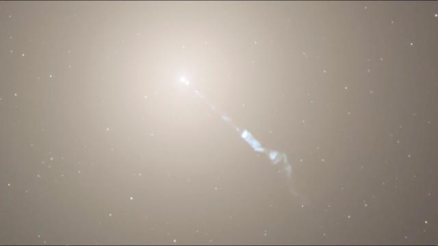 M87 galaxy's massive jet 'extends for thousands of light-years' - NASA explains Hubble's view