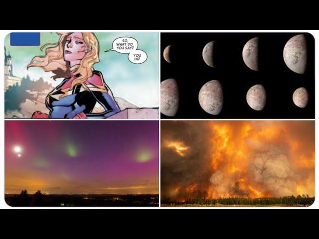 Aurora Blob Mystery Solved*! Barrage of Solar Flares! Very Smokey North America! Severe Weather!