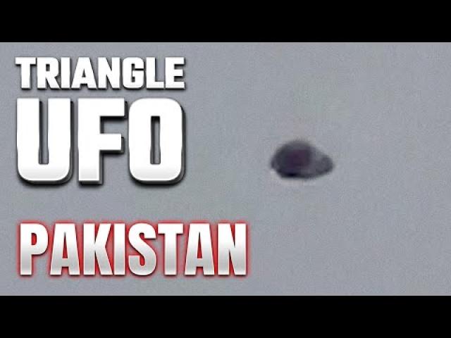 Mysterious "Bulging TRIANGLE UFO" filmed over city in PAKISTAN for 2 Hours ! ????