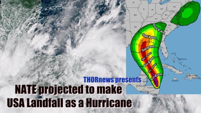 Nate projected to hit USA Gulf Coast as a Hurricane