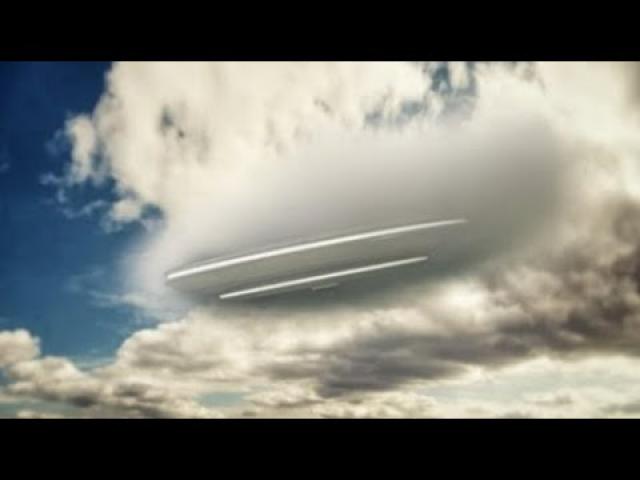 UFO coming out of a Portal over Angkor Wat