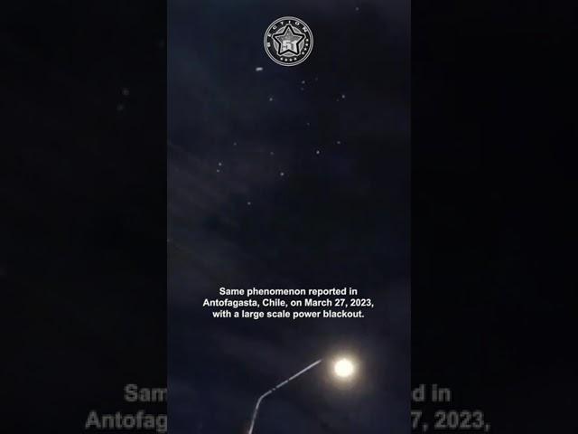 Swarm of Blinking Lights / UFOs Filmed in Chile, March 2023 ???? #shorts