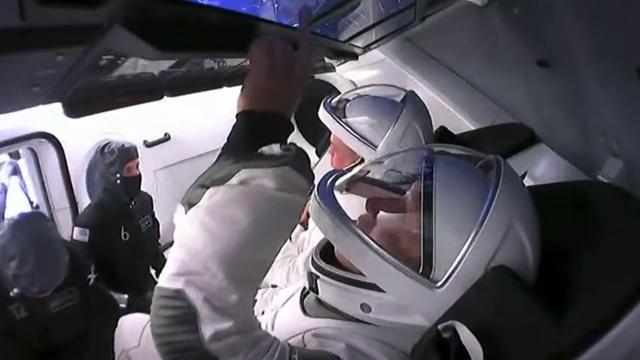 NASA astronauts strapped into SpaceX Crew Dragon ahead of 2nd launch attempt