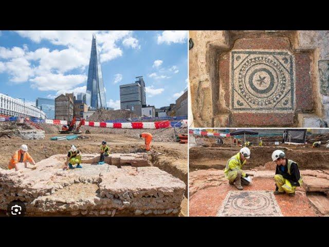 ARCHAEOLOGISTS DISCOVER “COMPLETELY UNIQUE” ROMAN MOSAICS IN LONDON