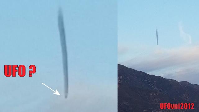 Large UFO Came Out Of The Atmosphere? UFO Failure? Over San Bernardino Mountains