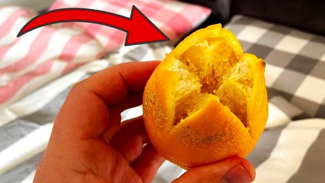 Place a sliced lemon next to your bed at night and see what happens next!